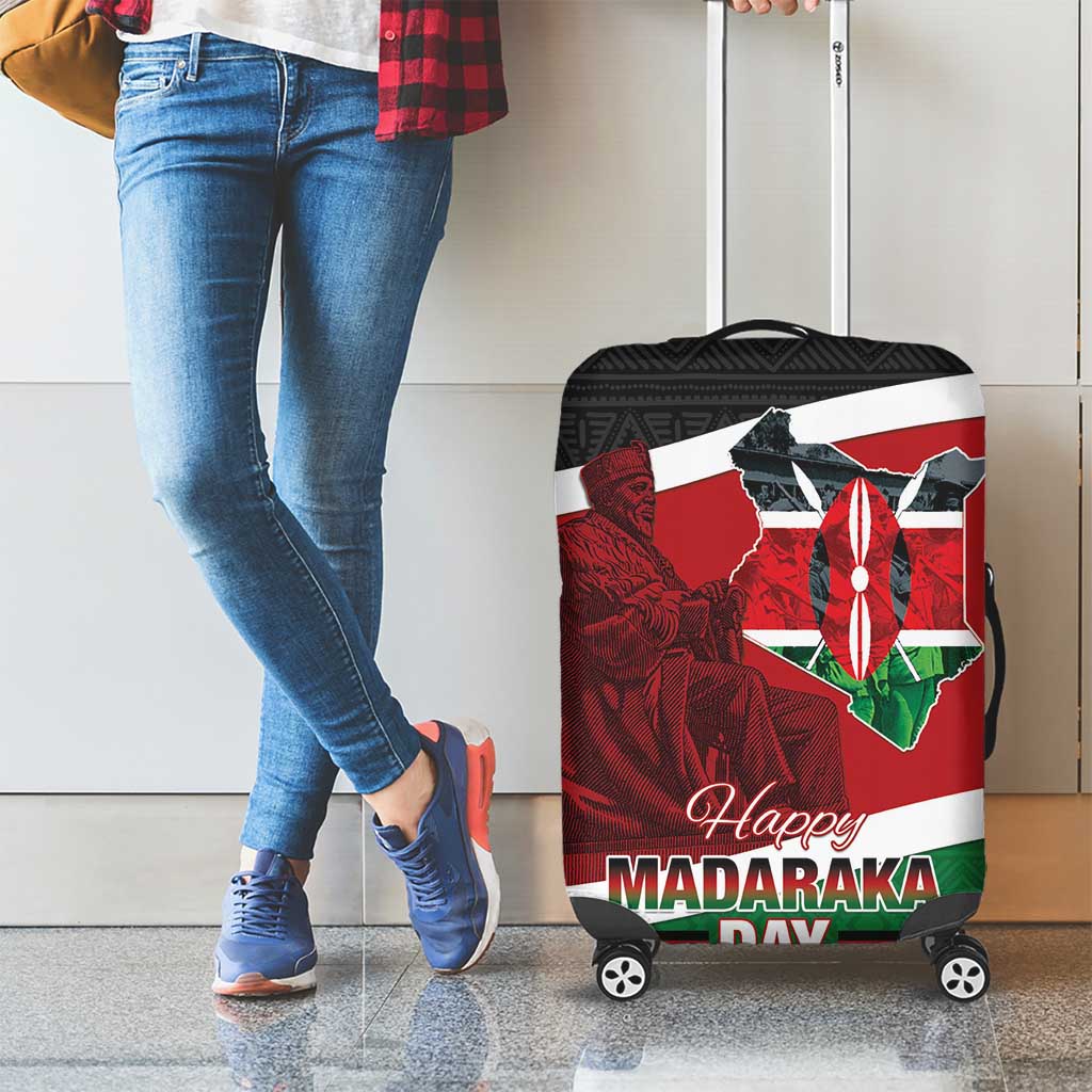 Happy Madaraka Day 2025 Luggage Cover Kenya Harambee LT15