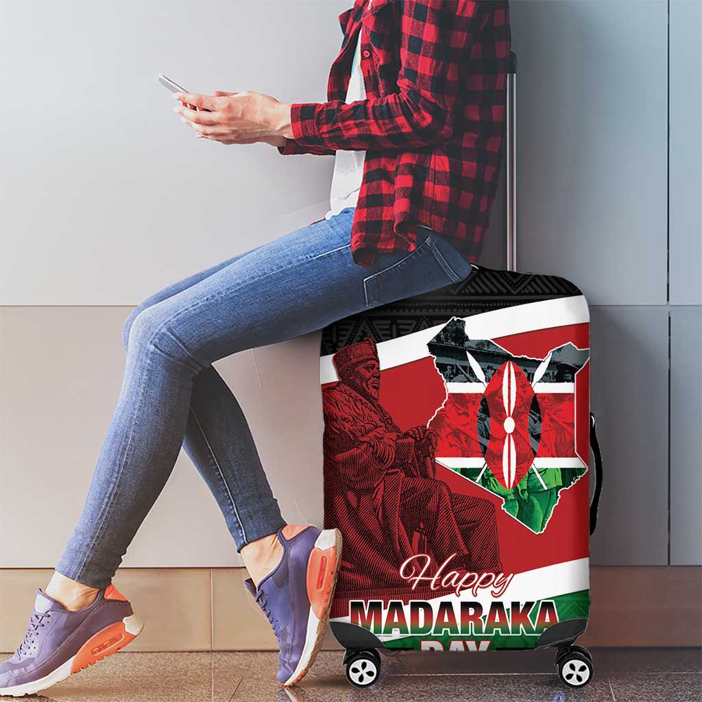 Happy Madaraka Day 2025 Luggage Cover Kenya Harambee LT15