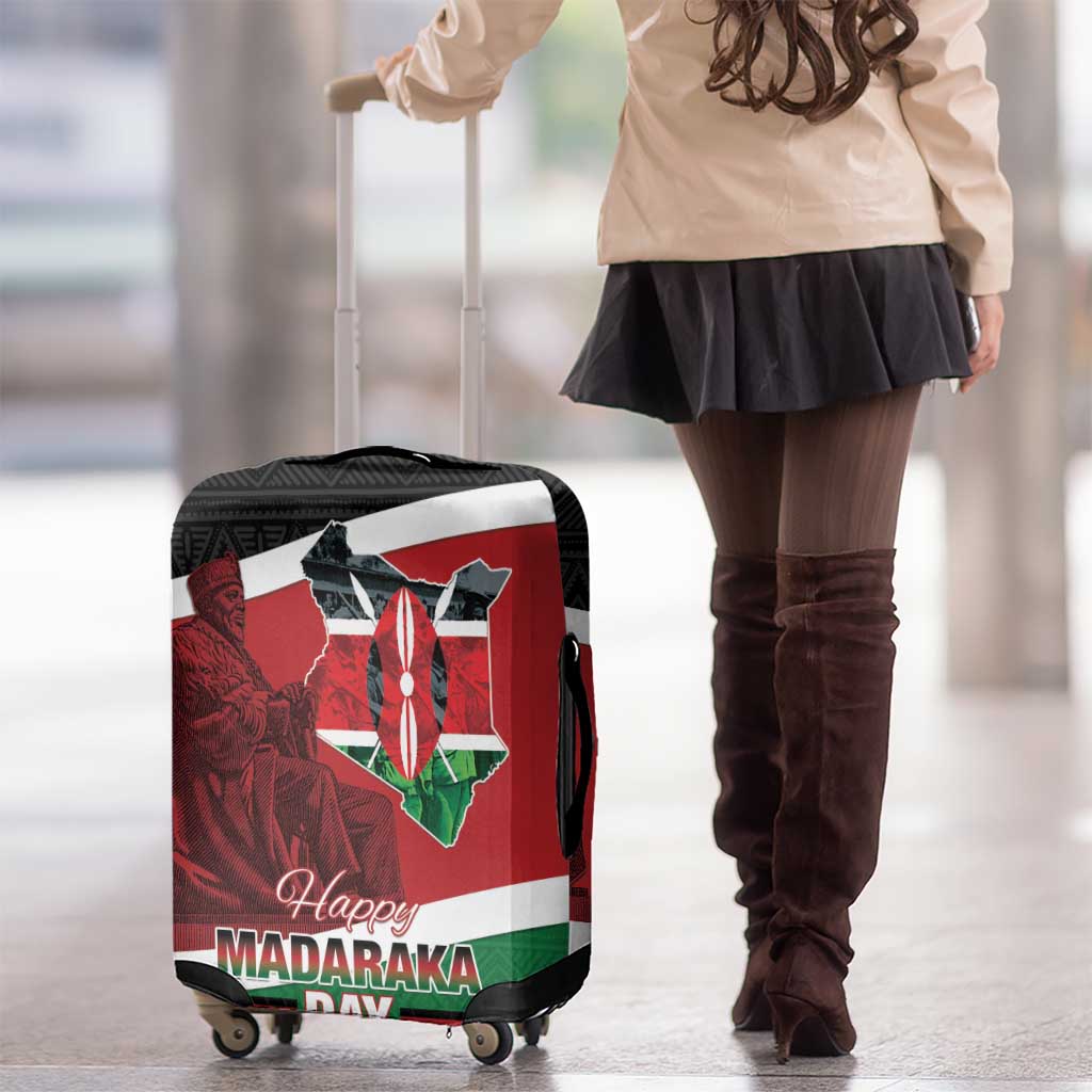 Happy Madaraka Day 2025 Luggage Cover Kenya Harambee LT15