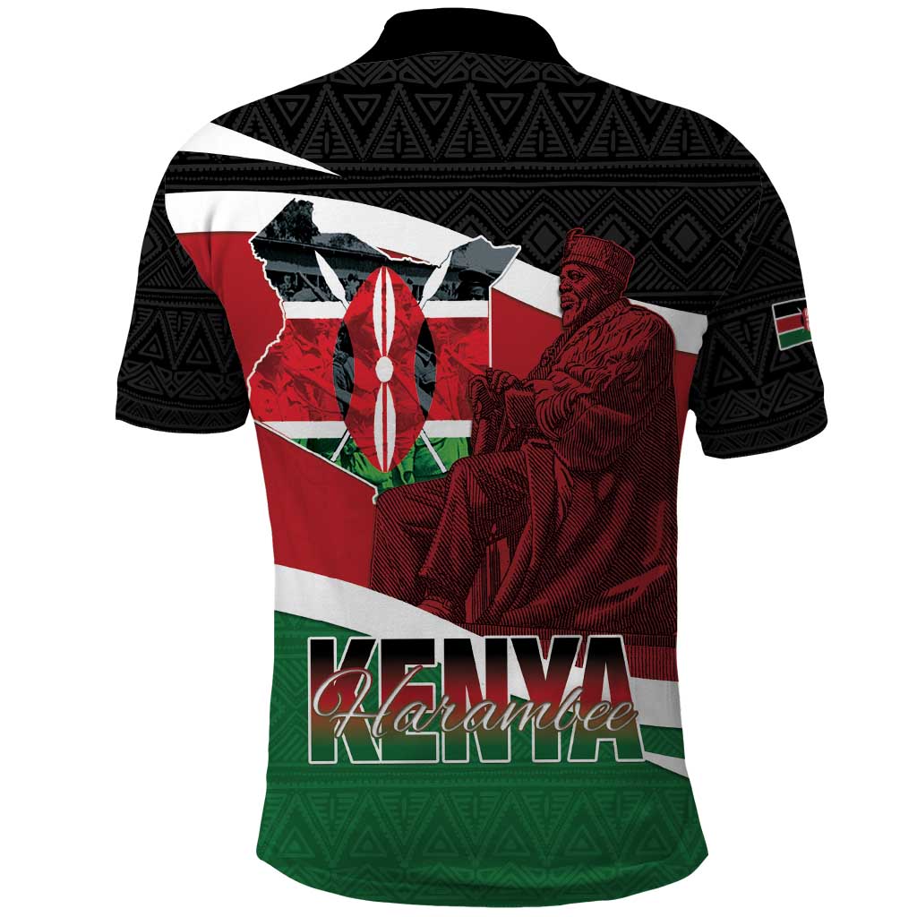 Happy Madaraka Day 2025 Polo Shirt Kenya Harambee LT15