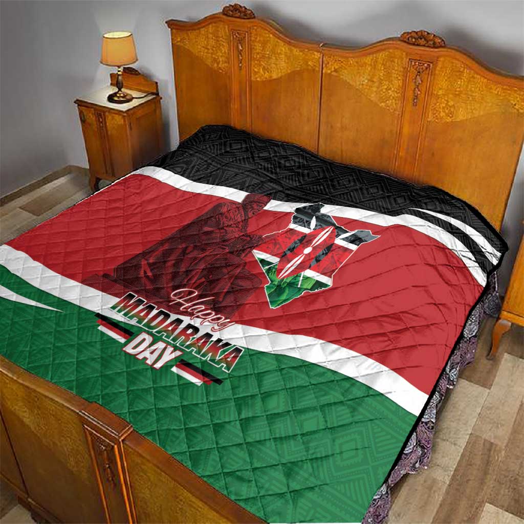 Kenya Madaraka Day Quilt Jomo Kenyatta With Map LT15