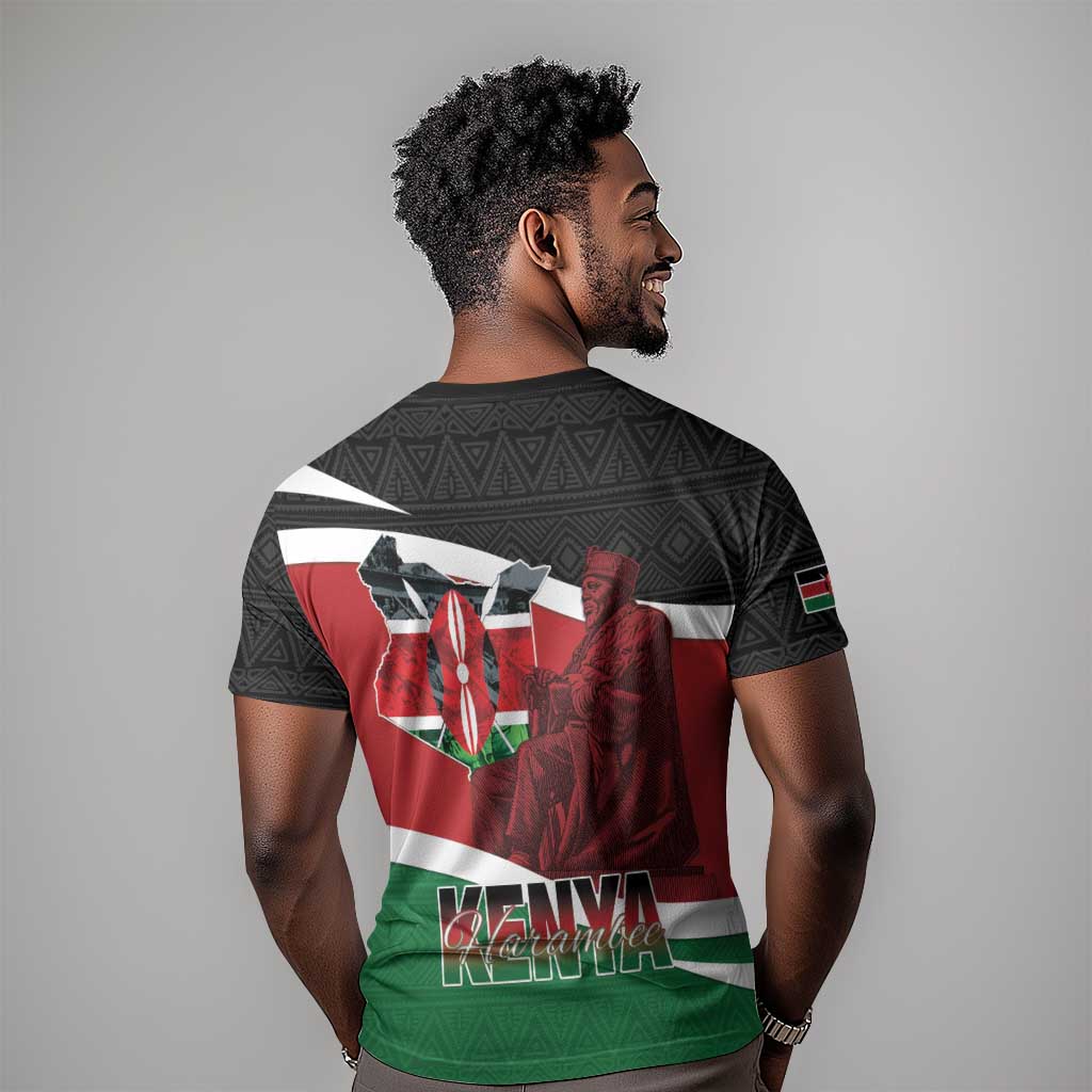Kenya Madaraka Day T shirt Jomo Kenyatta With Map LT15