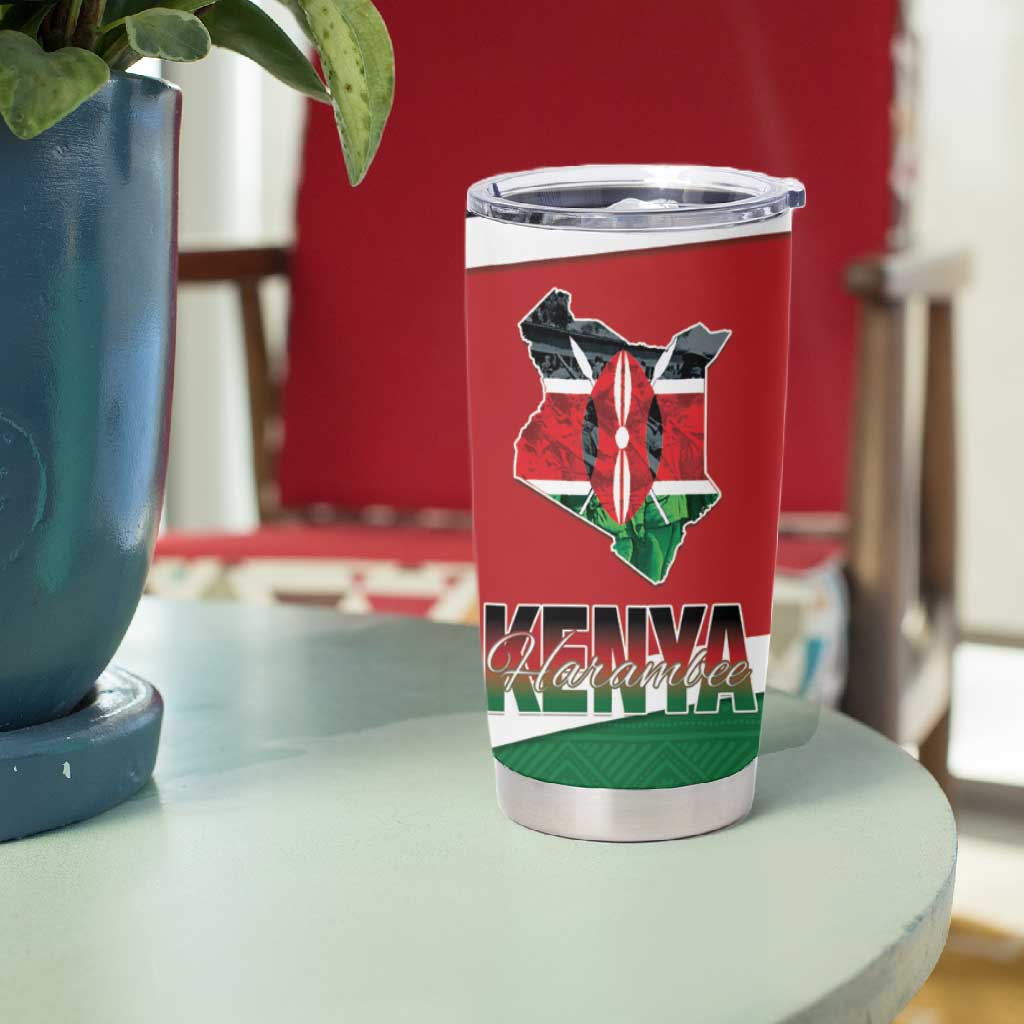 Kenya Madaraka Day Tumbler Cup Jomo Kenyatta With Map LT15