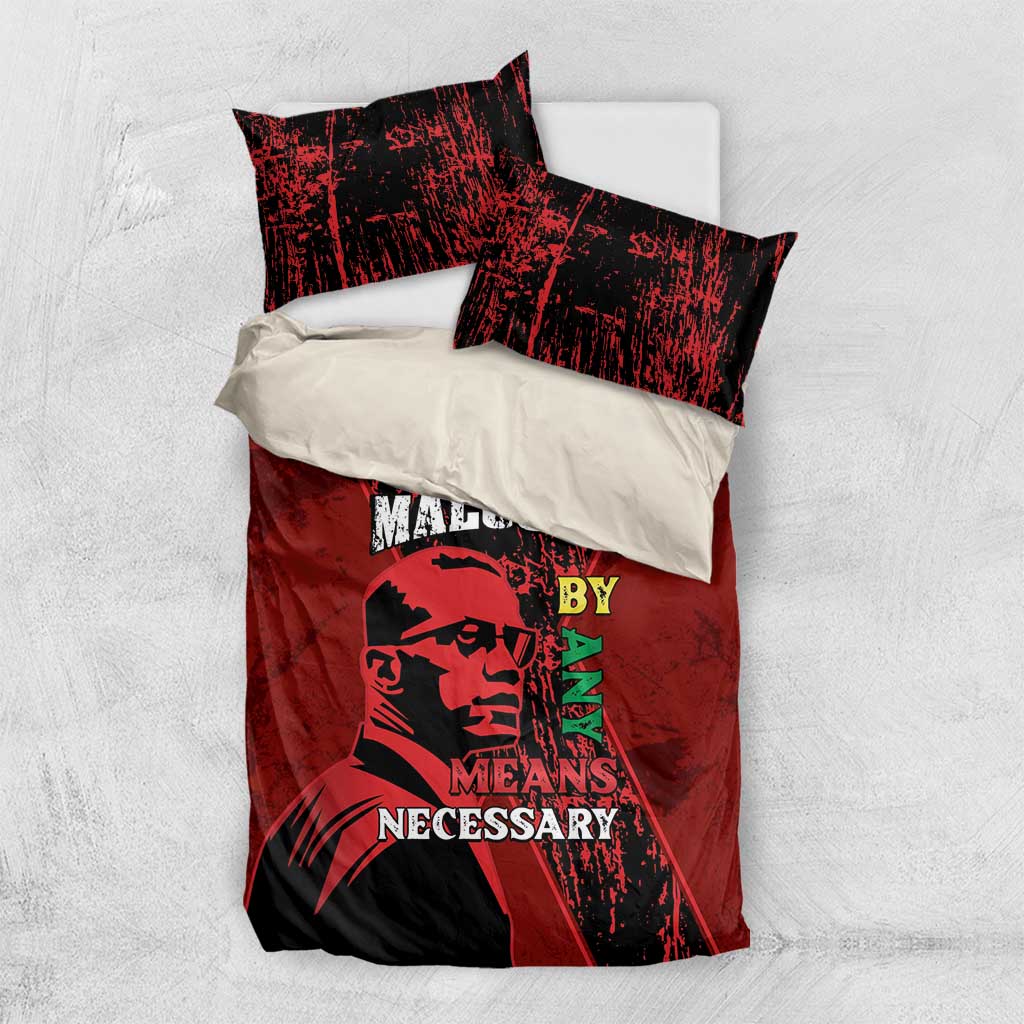 Malcolm X By Any Means Necessary Bedding Set Retro Style LT15