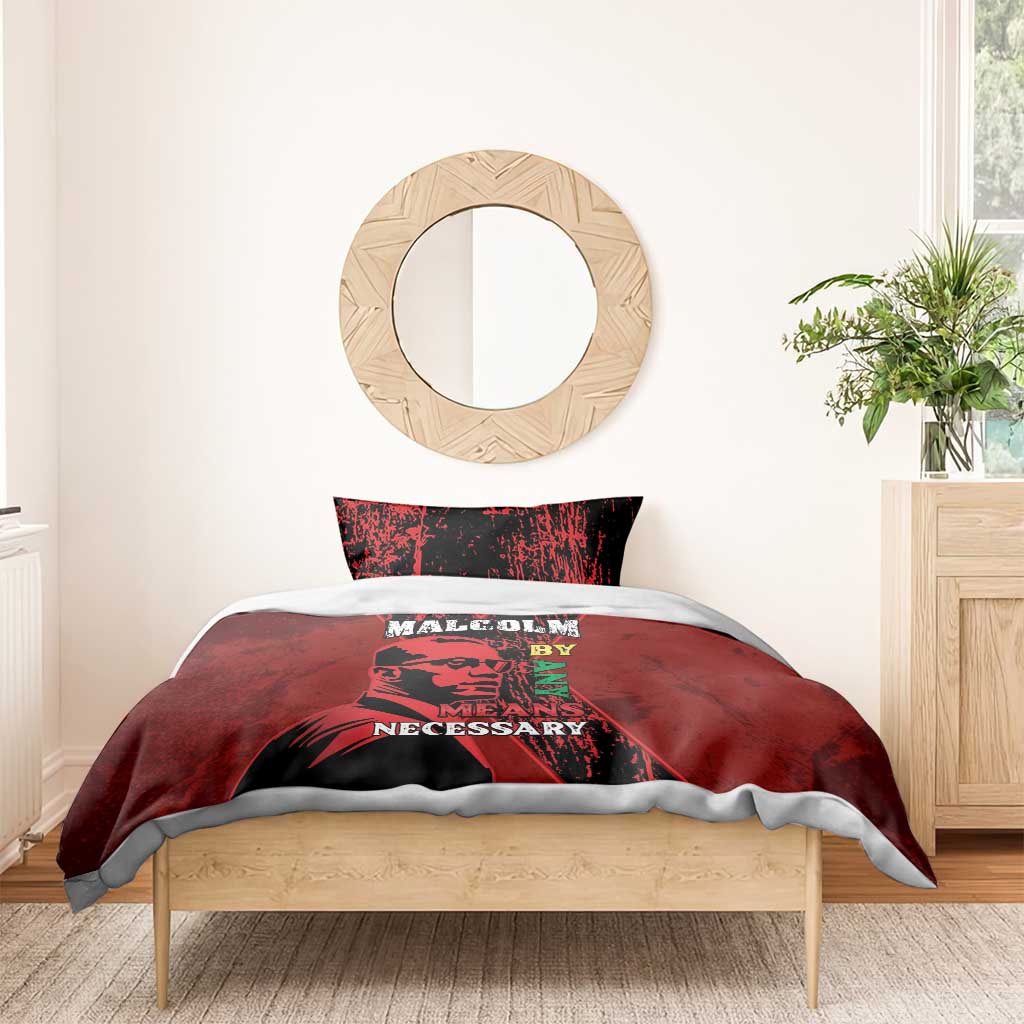 Malcolm X By Any Means Necessary Bedding Set Retro Style LT15