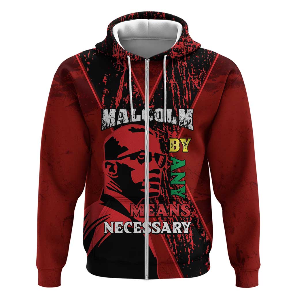 Happy Malcolm X Day Hoodie By Any Means Necessary LT15