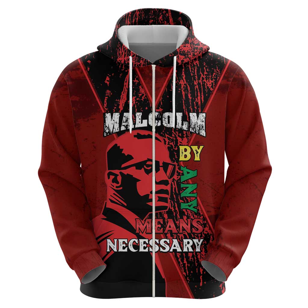 Happy Malcolm X Day Hoodie By Any Means Necessary LT15