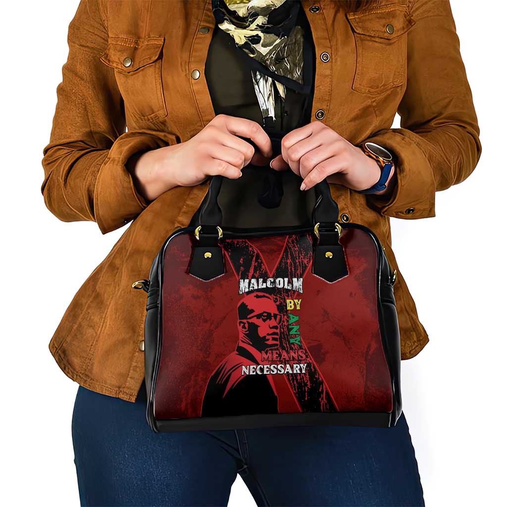 Happy Malcolm X Day Shoulder Handbag By Any Means Necessary LT15