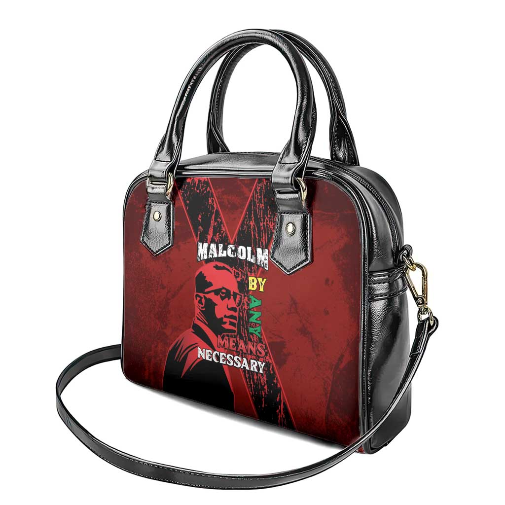 Happy Malcolm X Day Shoulder Handbag By Any Means Necessary LT15