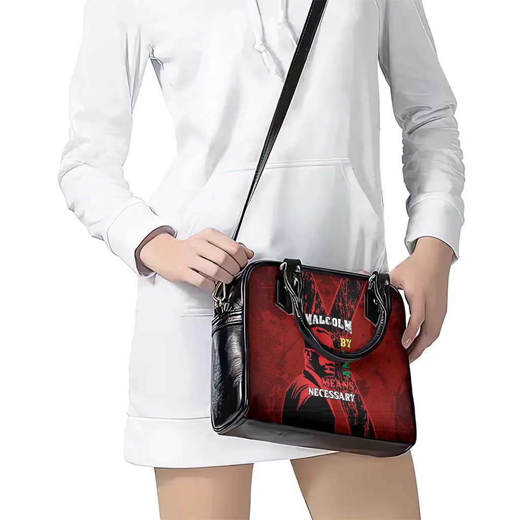 Happy Malcolm X Day Shoulder Handbag By Any Means Necessary LT15