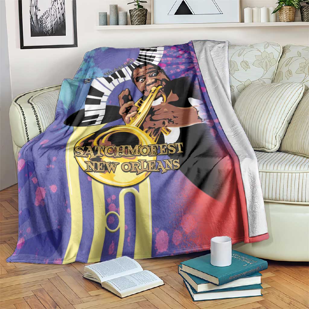 Satchmofest What a Wonderful World Blanket King Of Jazz SummerFest LT15