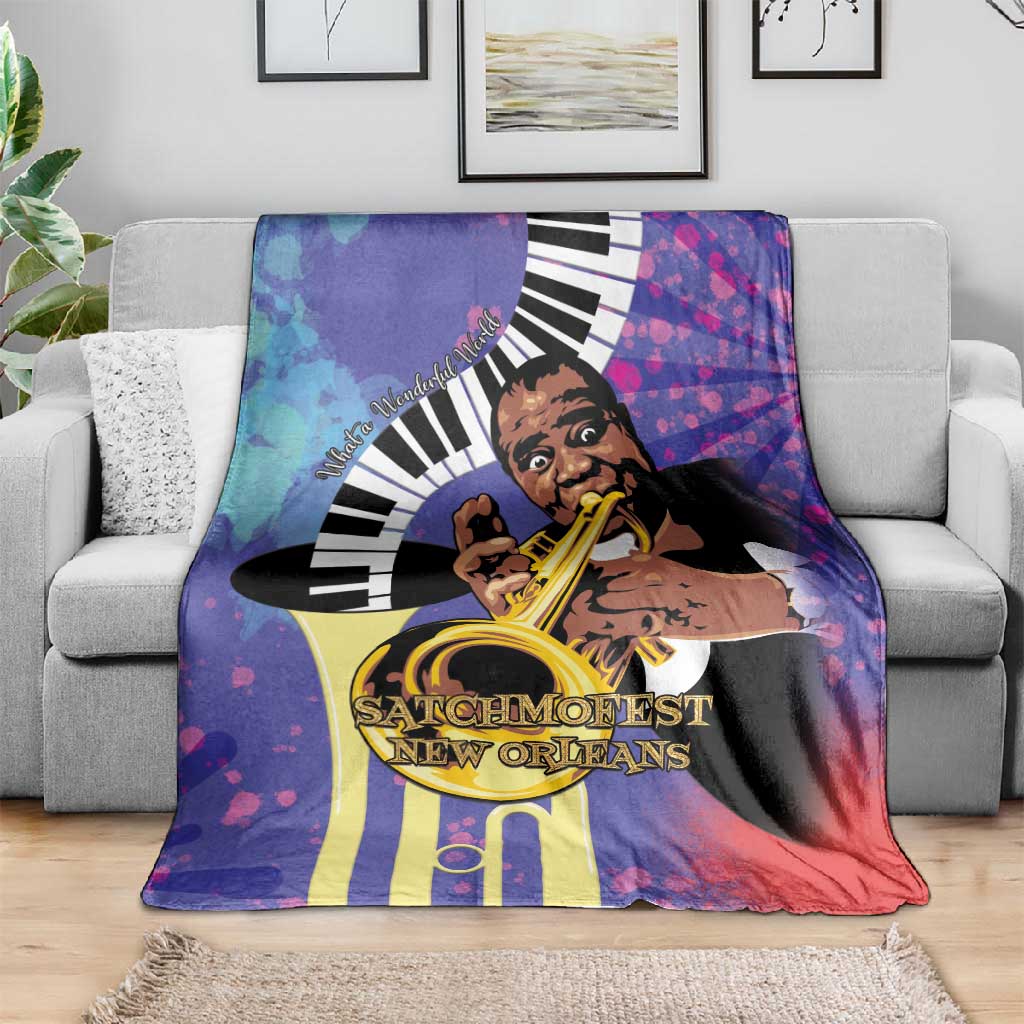 Satchmofest What a Wonderful World Blanket King Of Jazz SummerFest LT15