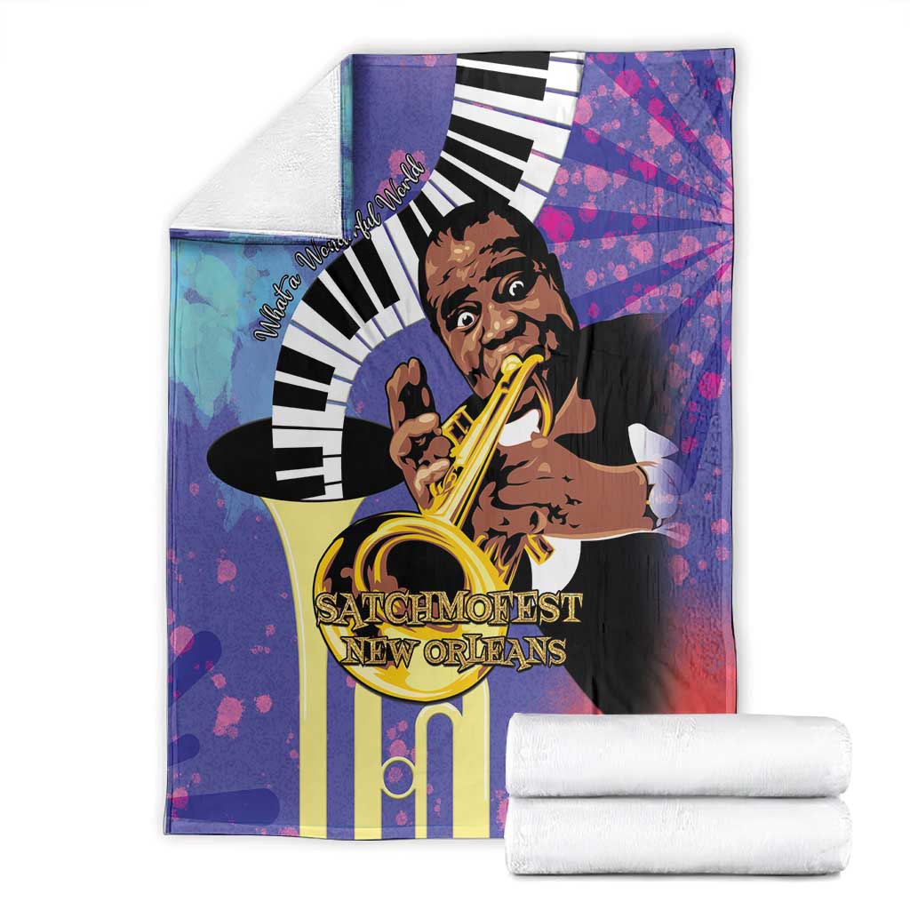 Satchmofest What a Wonderful World Blanket King Of Jazz SummerFest LT15