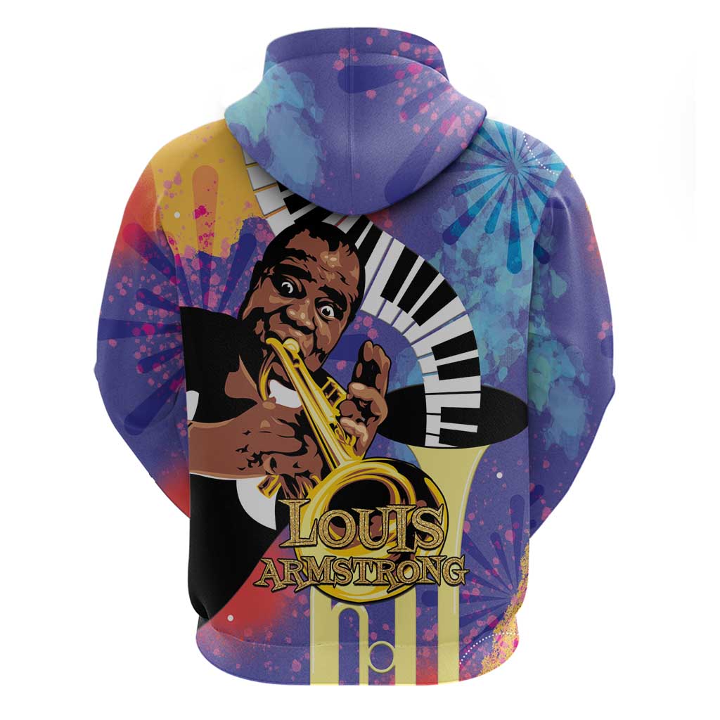 Satchmofest Hoodie King Of Jazz What a Wonderful World LT15