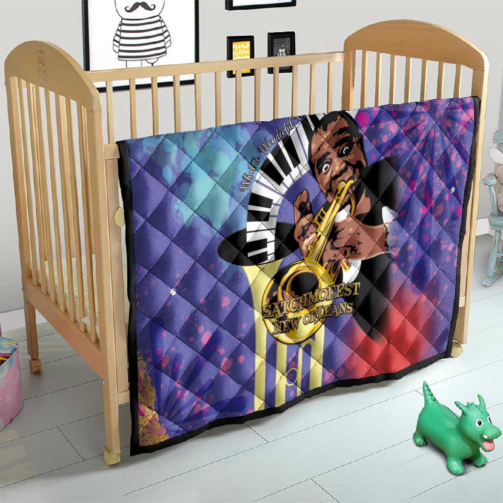 Satchmofest What a Wonderful World Quilt King Of Jazz SummerFest LT15