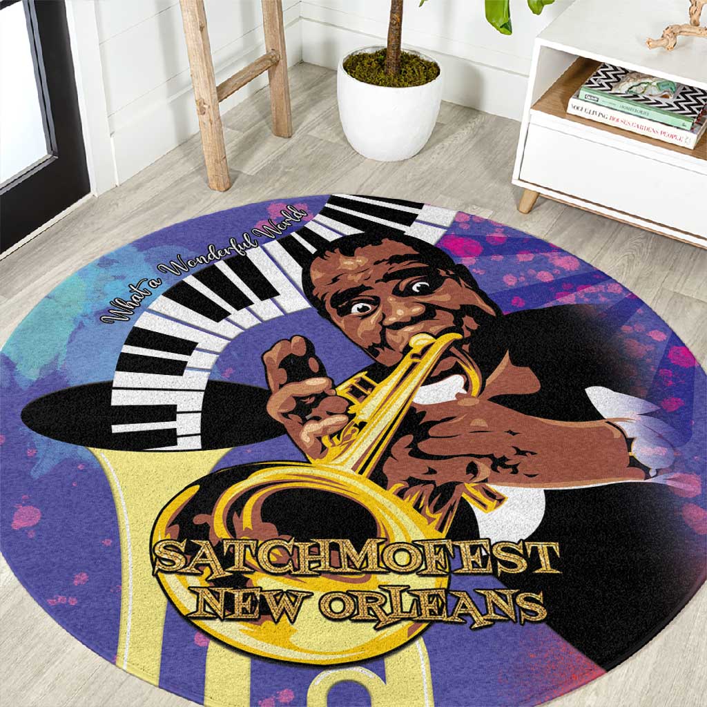 Satchmofest What a Wonderful World Round Carpet King Of Jazz SummerFest LT15