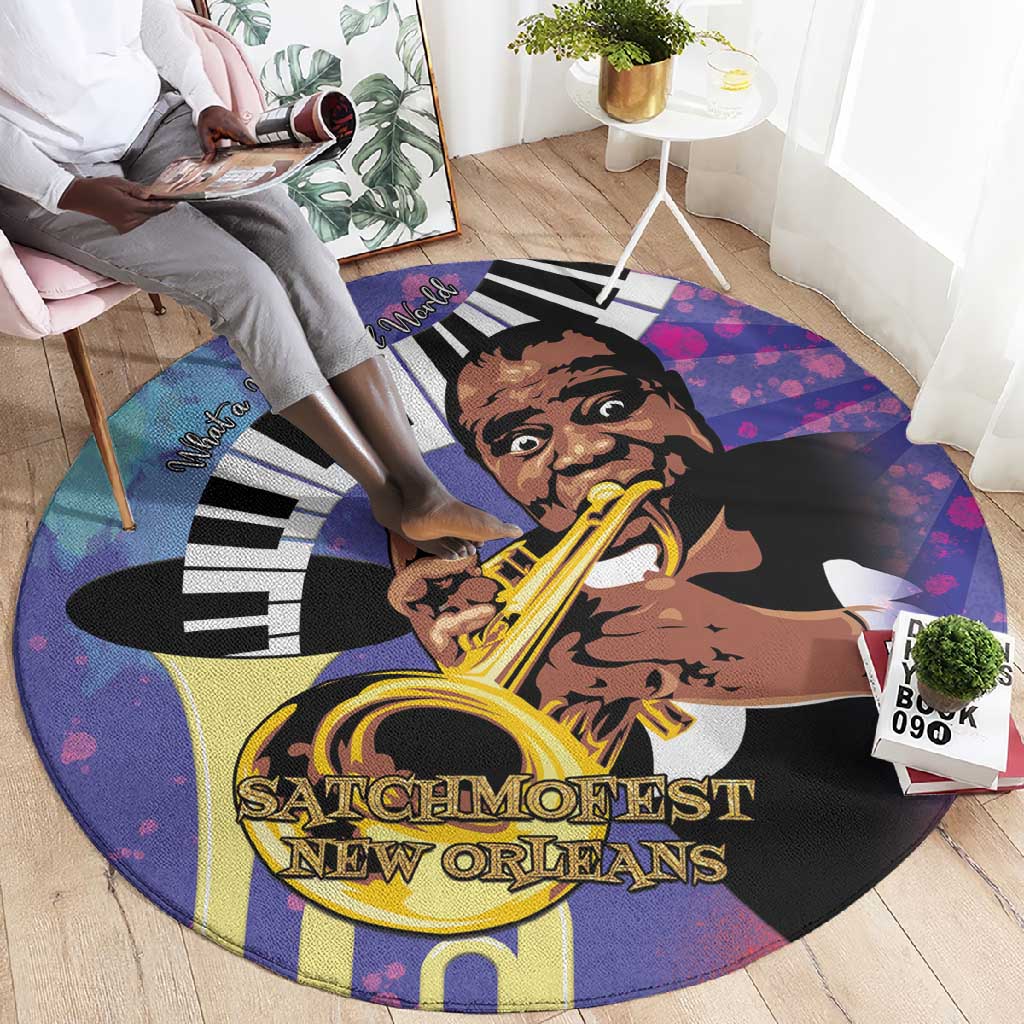 Satchmofest What a Wonderful World Round Carpet King Of Jazz SummerFest LT15
