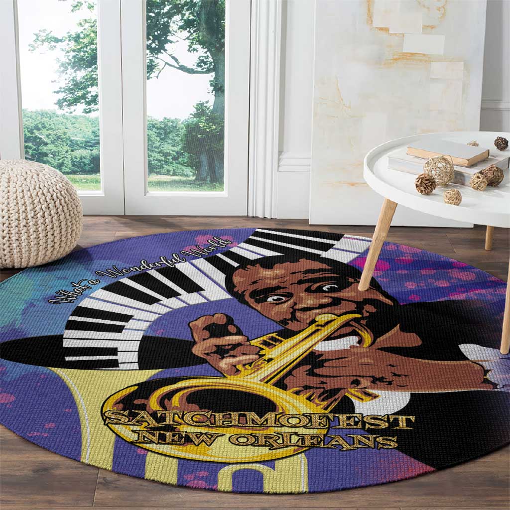 Satchmofest What a Wonderful World Round Carpet King Of Jazz SummerFest LT15