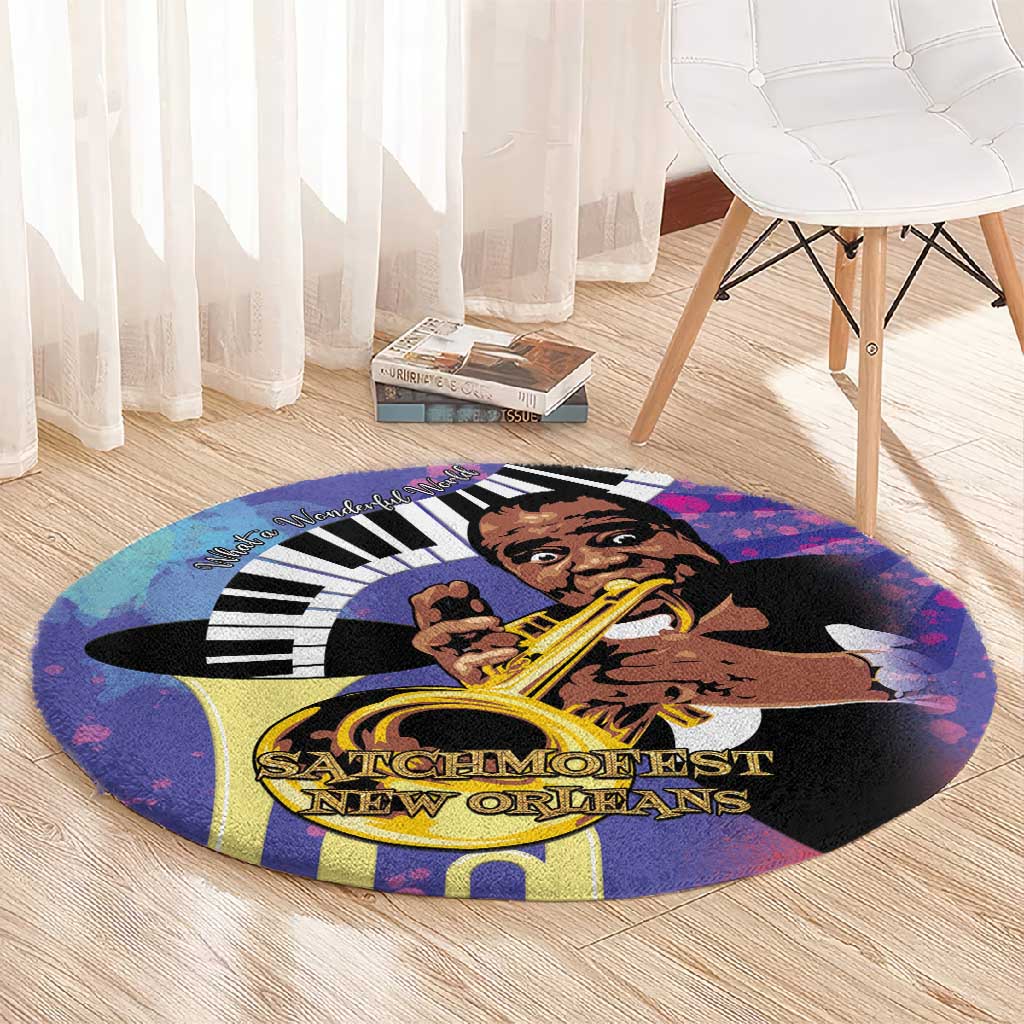 Satchmofest What a Wonderful World Round Carpet King Of Jazz SummerFest LT15