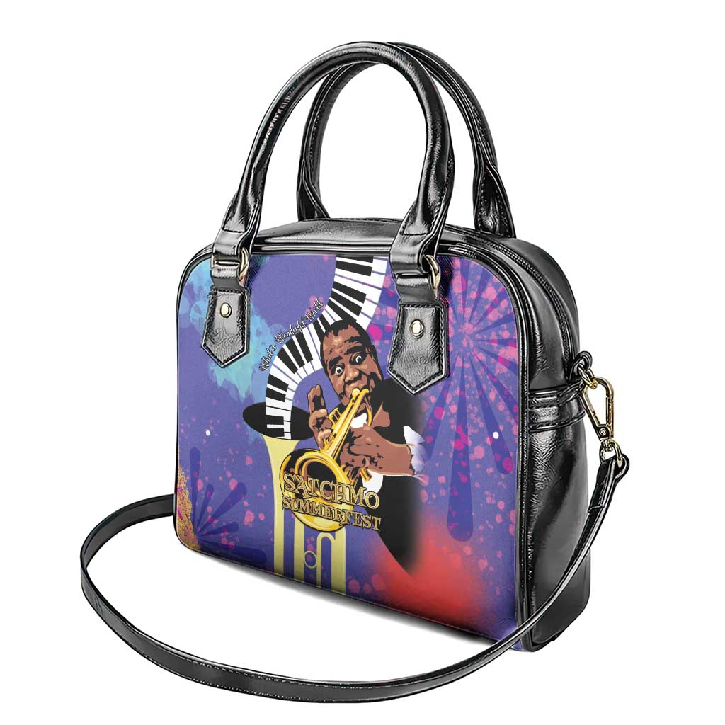 Satchmofest Shoulder Handbag King Of Jazz What a Wonderful World LT15