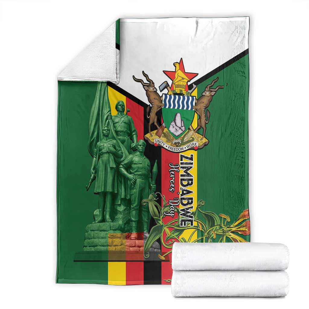 Zimbabwe Heroes' Day Blanket Nyika yeZimbabwe Monument - Coat Of Arms LT15