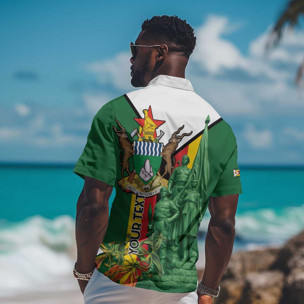 Personalized Zimbabwe Heroes' Day Hawaiian Shirt Nyika yeZimbabwe Monument - Coat Of Arms LT15