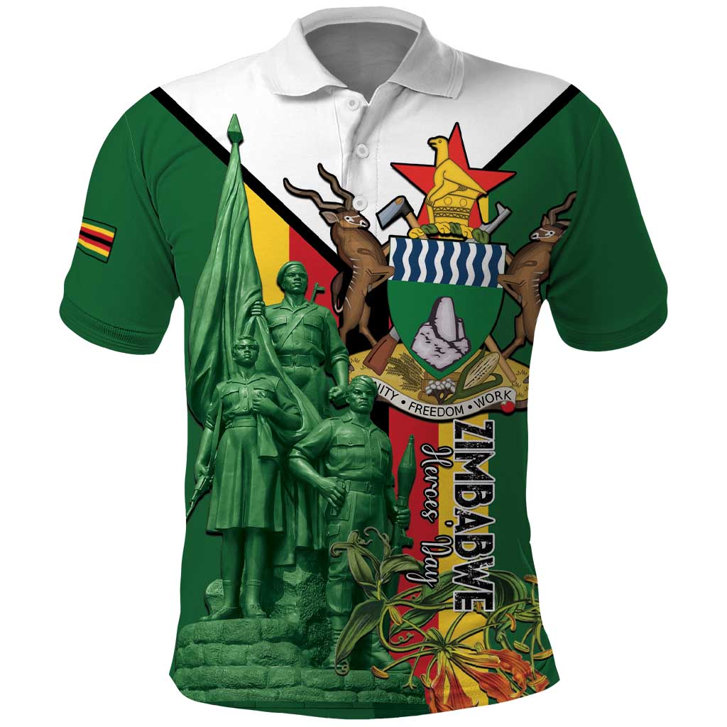 Personalized Zimbabwe Heroes' Day Polo Shirt Liberation War Memorial Monument LT15