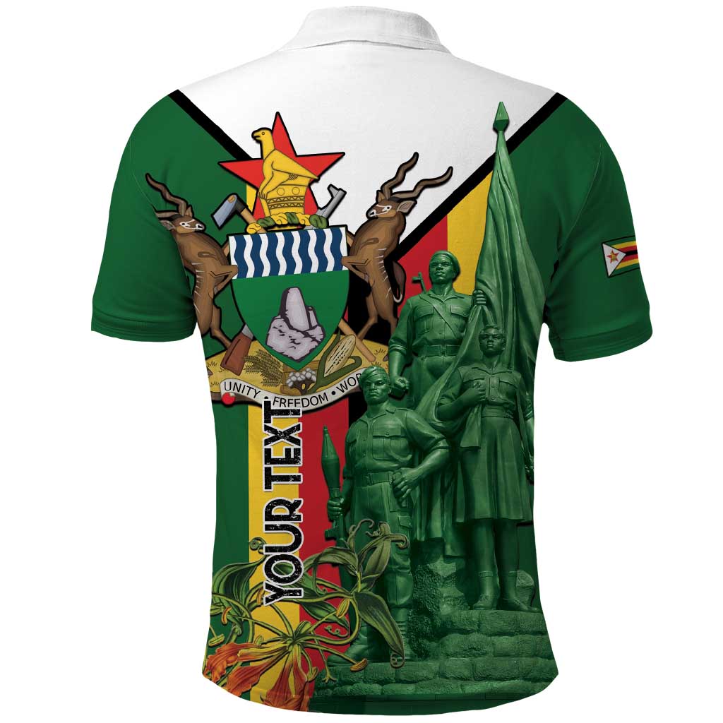 Personalized Zimbabwe Heroes' Day Polo Shirt Liberation War Memorial Monument LT15