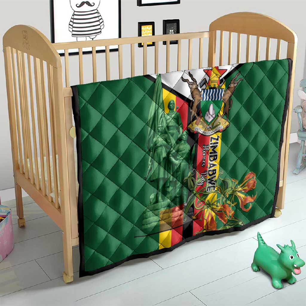 Zimbabwe Heroes' Day Quilt Nyika yeZimbabwe Monument - Coat Of Arms LT15