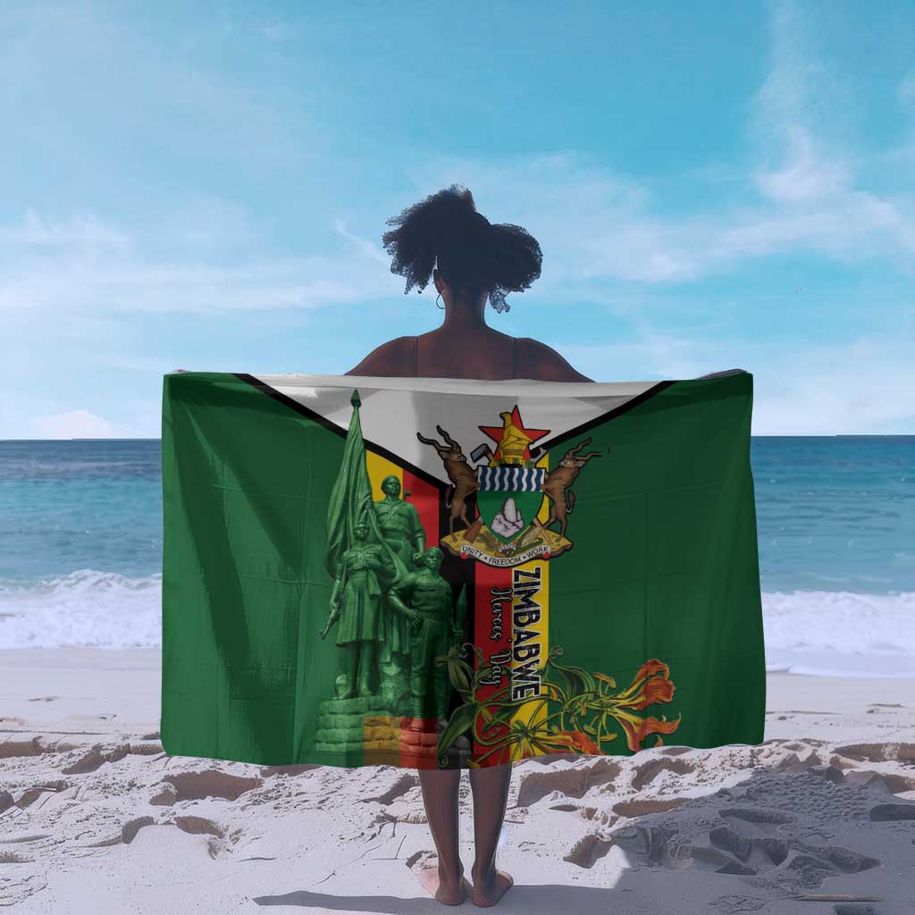 Zimbabwe Heroes' Day Sarong Nyika yeZimbabwe Monument - Coat Of Arms LT15