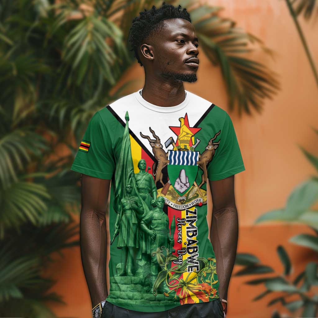 Personalized Zimbabwe Heroes' Day T shirt Nyika yeZimbabwe Monument - Coat Of Arms LT15