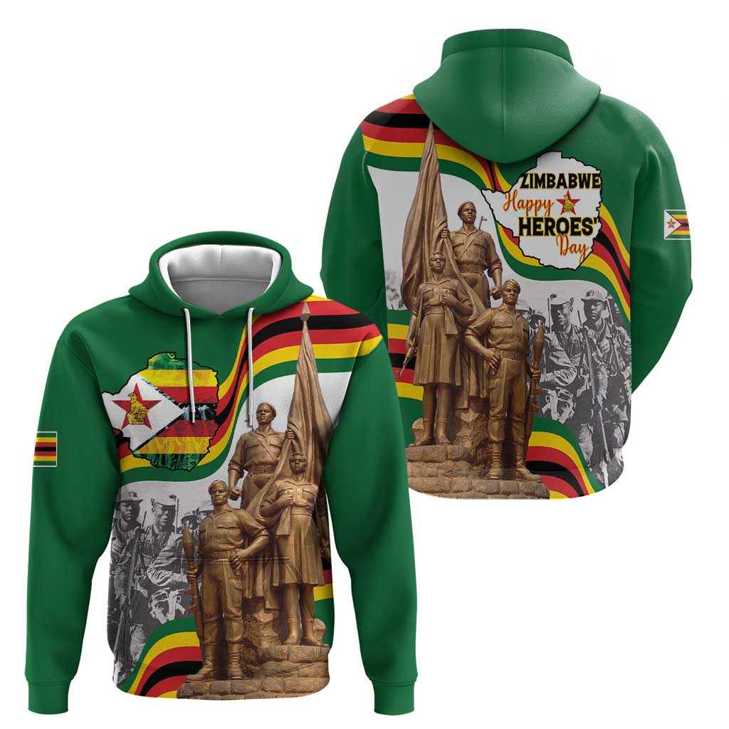 Happy Heroes Day Zimbabwe Hoodie Lest We Forget LT15