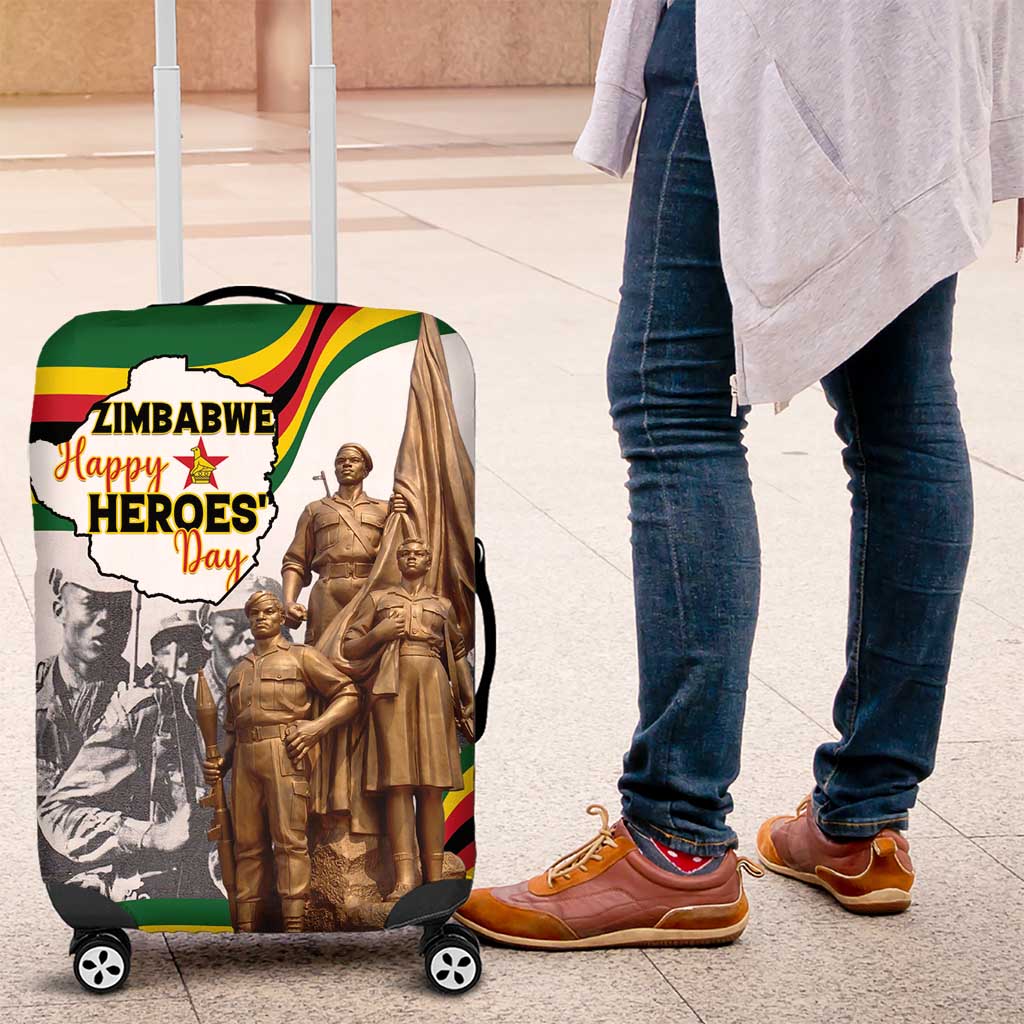 Happy Heroes Day Zimbabwe Luggage Cover Lest We Forget LT15