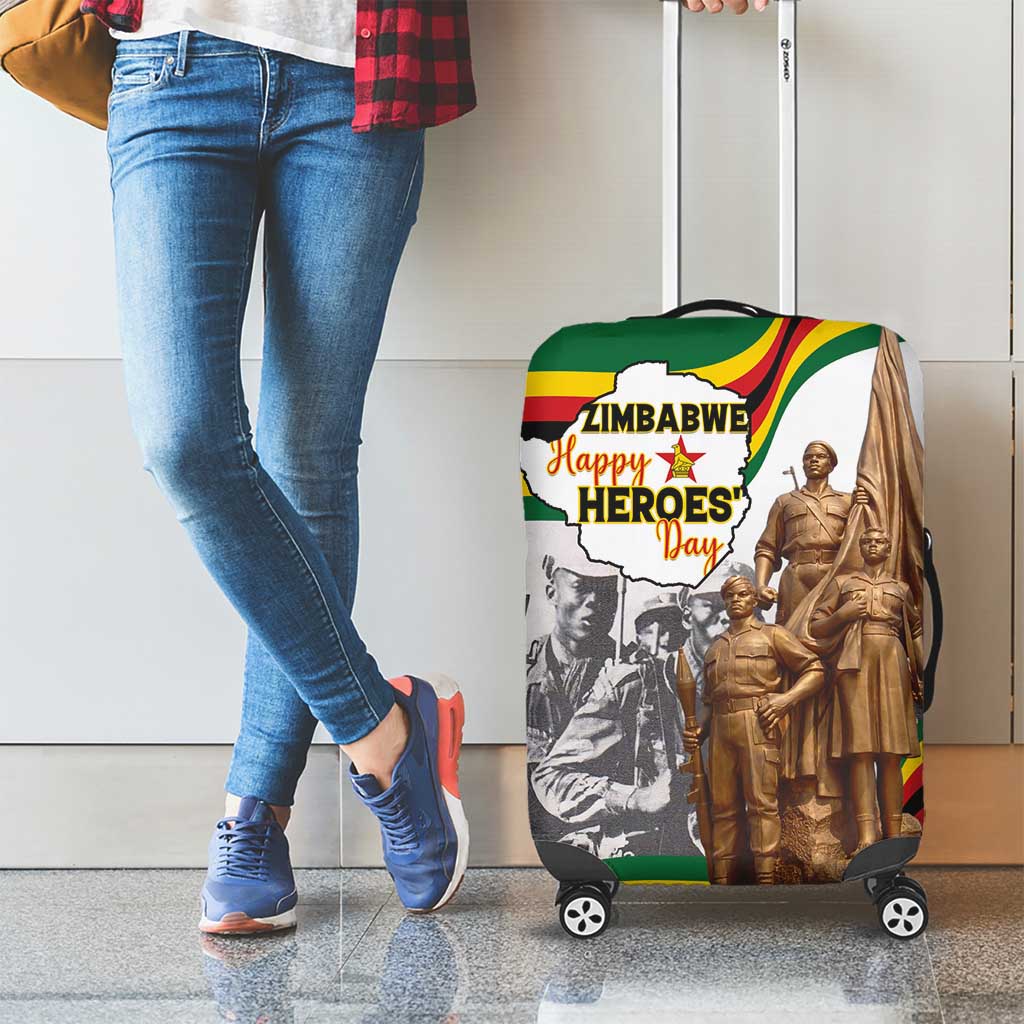 Happy Heroes Day Zimbabwe Luggage Cover Lest We Forget LT15