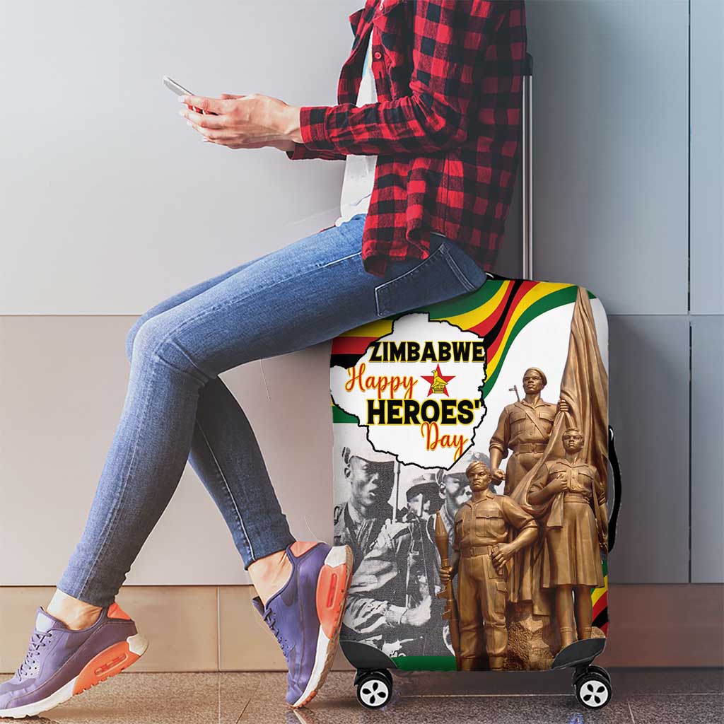 Happy Heroes Day Zimbabwe Luggage Cover Lest We Forget LT15