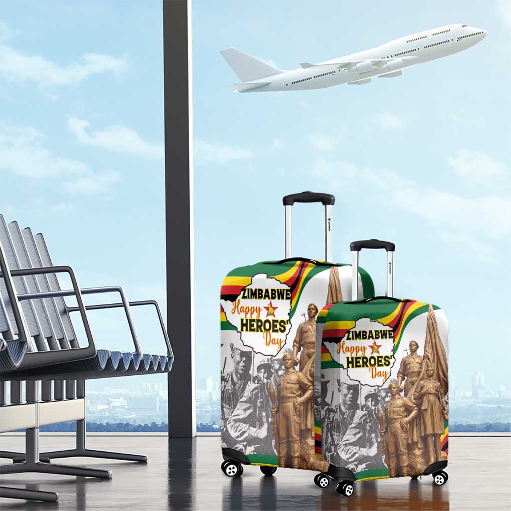 Happy Heroes Day Zimbabwe Luggage Cover Lest We Forget LT15