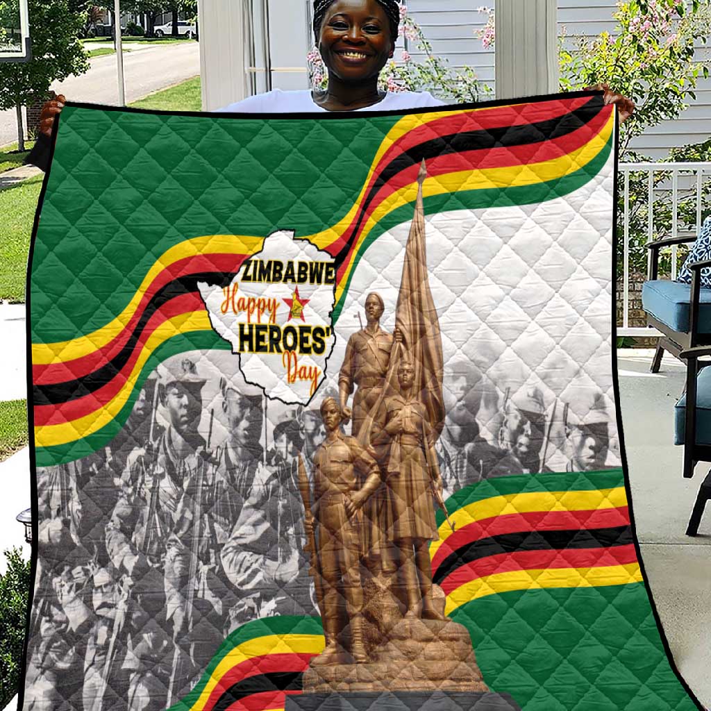 Happy Heroes Day Zimbabwe Quilt Unity Freedom Work LT15