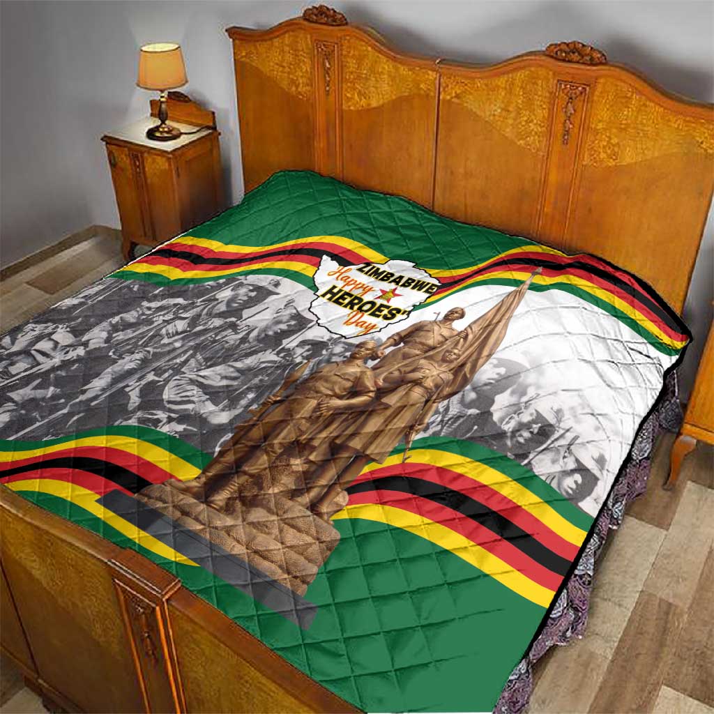 Happy Heroes Day Zimbabwe Quilt Unity Freedom Work LT15