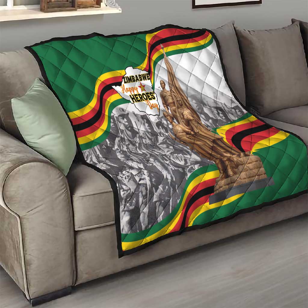 Happy Heroes Day Zimbabwe Quilt Unity Freedom Work LT15