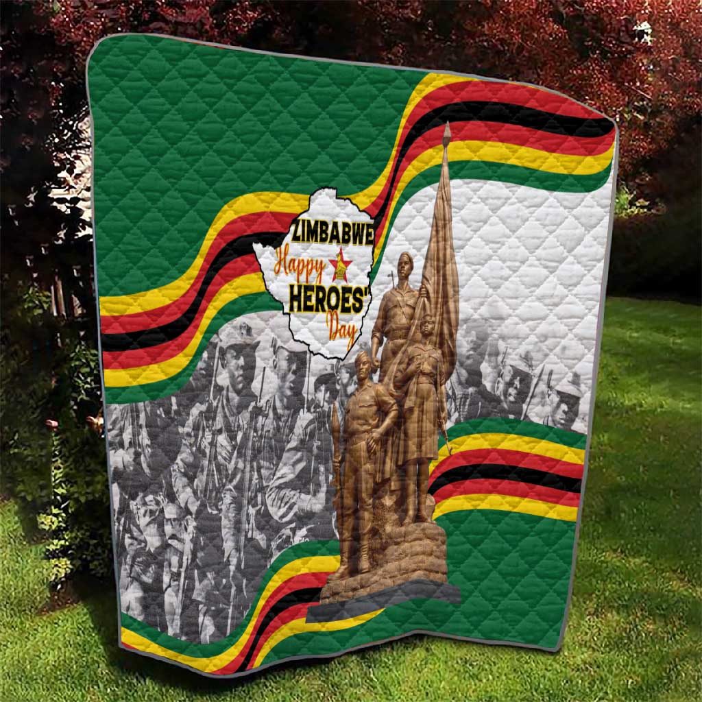 Happy Heroes Day Zimbabwe Quilt Unity Freedom Work LT15