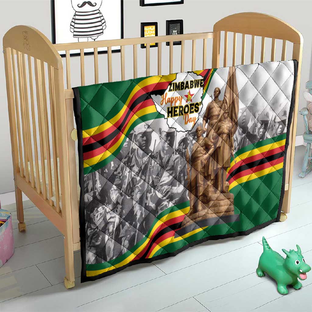 Happy Heroes Day Zimbabwe Quilt Unity Freedom Work LT15