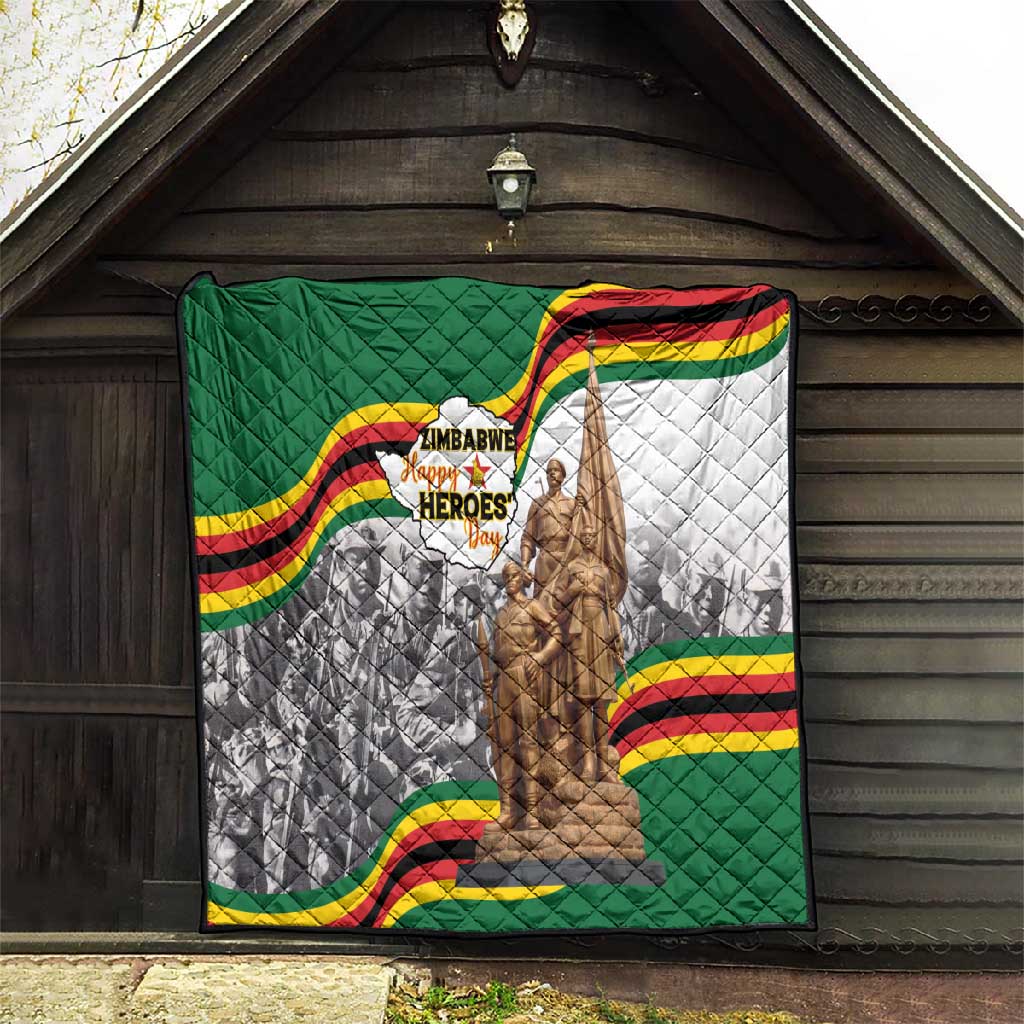 Happy Heroes Day Zimbabwe Quilt Unity Freedom Work LT15