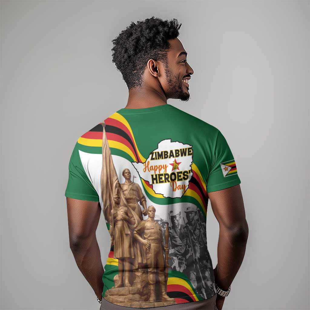 Happy Heroes Day Zimbabwe T shirt Unity Freedom Work LT15