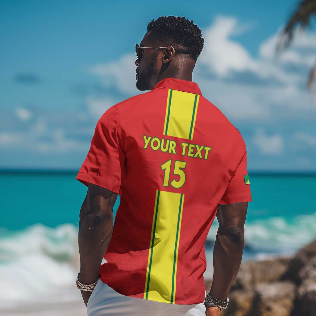 Custom Republique du Congo Football Hawaiian Shirt Go Ba Diabulu ya Mbwaki Red Color LT15