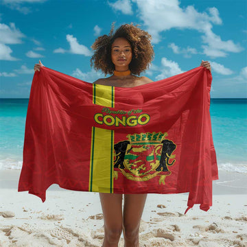 Republique du Congo Football Sarong Go Ba Diabulu ya Mbwaki Red Color LT15