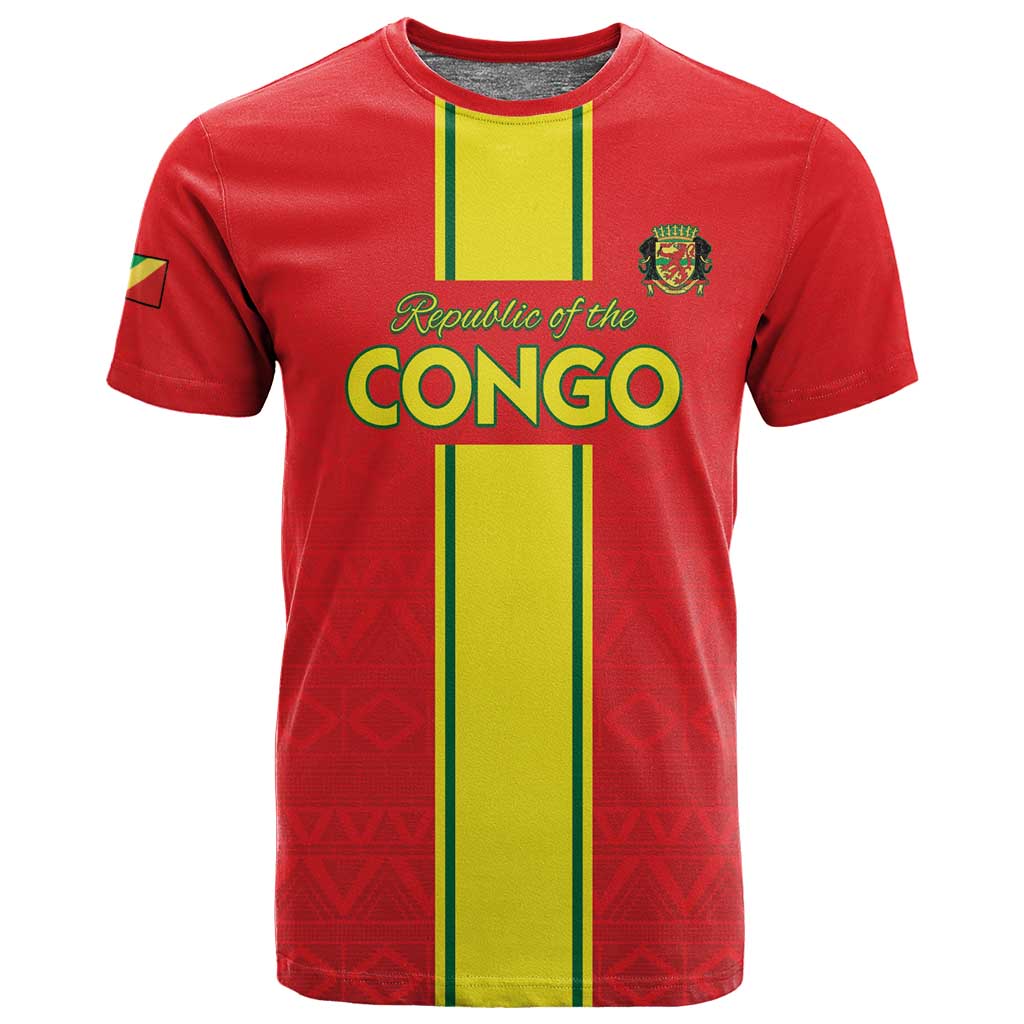 Custom Republique du Congo Football T shirt Go Ba Diabulu ya Mbwaki Red Color LT15