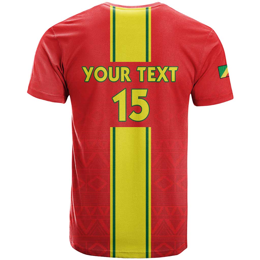 Custom Republique du Congo Football T shirt Go Ba Diabulu ya Mbwaki Red Color LT15