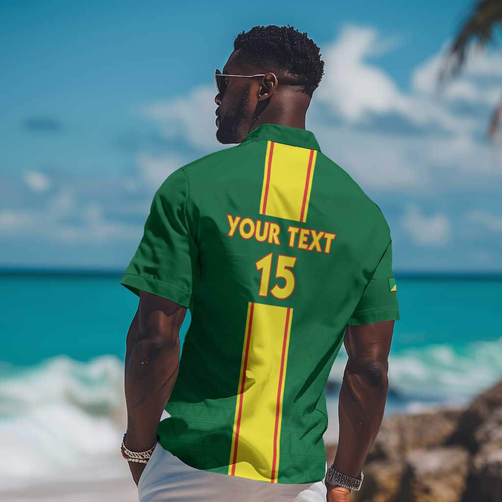 Custom Republique du Congo Football Hawaiian Shirt Go Ba Diabulu ya Mbwaki Green Color LT15