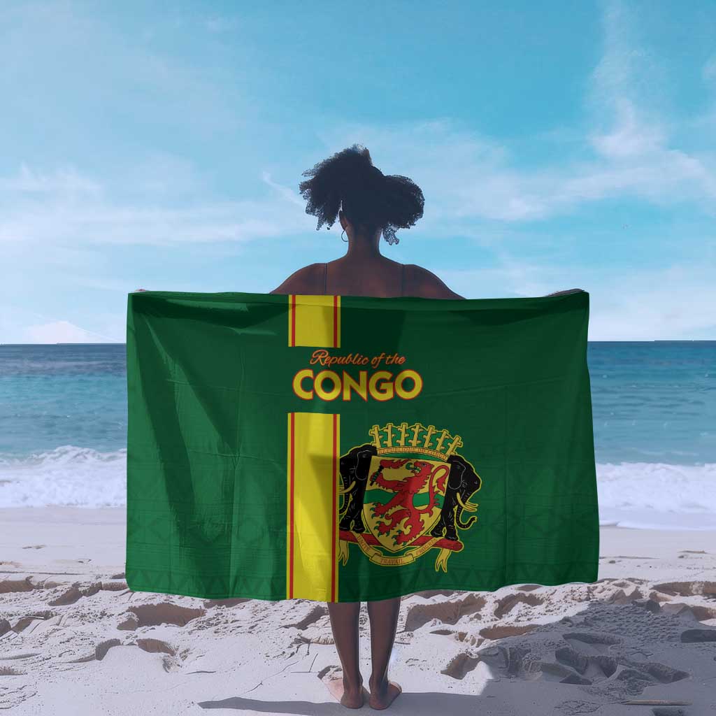 Republique du Congo Football Sarong Go Ba Diabulu ya Mbwaki Green Color LT15