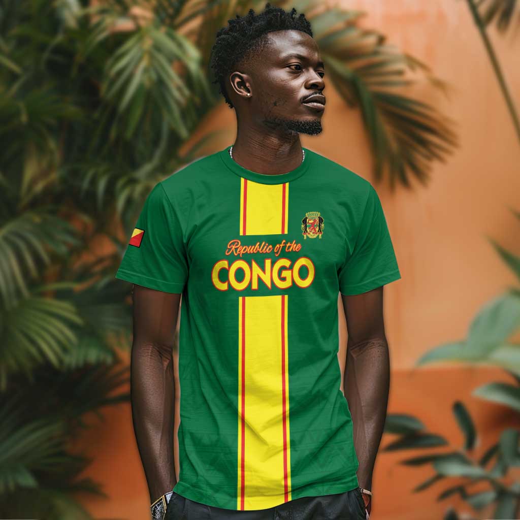 Custom Republique du Congo Football T shirt Go Ba Diabulu ya Mbwaki Green Color LT15